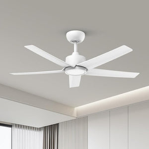 English Elm 44 Inch DC Motor Ceiling Fan with Dimmable LED Light Remote Six Speed Control T3177P526338