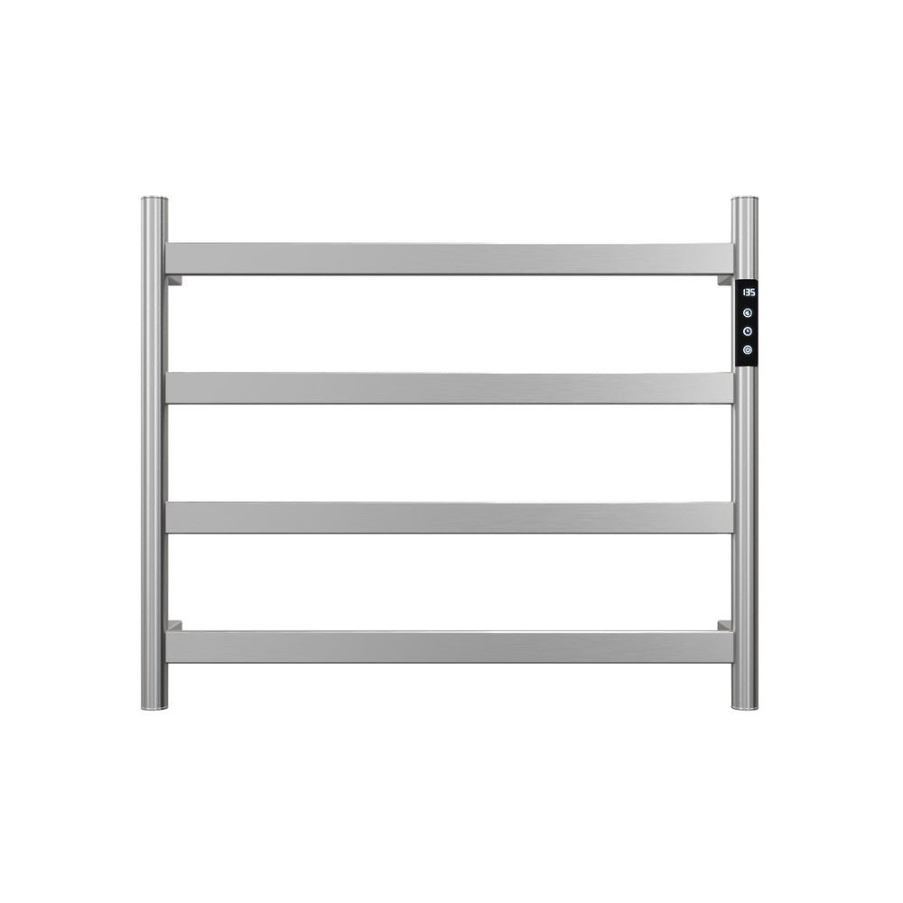 English Elm 22.5 Inch Brushed Nickel 4 Bar Towel Warmer with Touchscreen Timer for Bathrooms T3177P531167