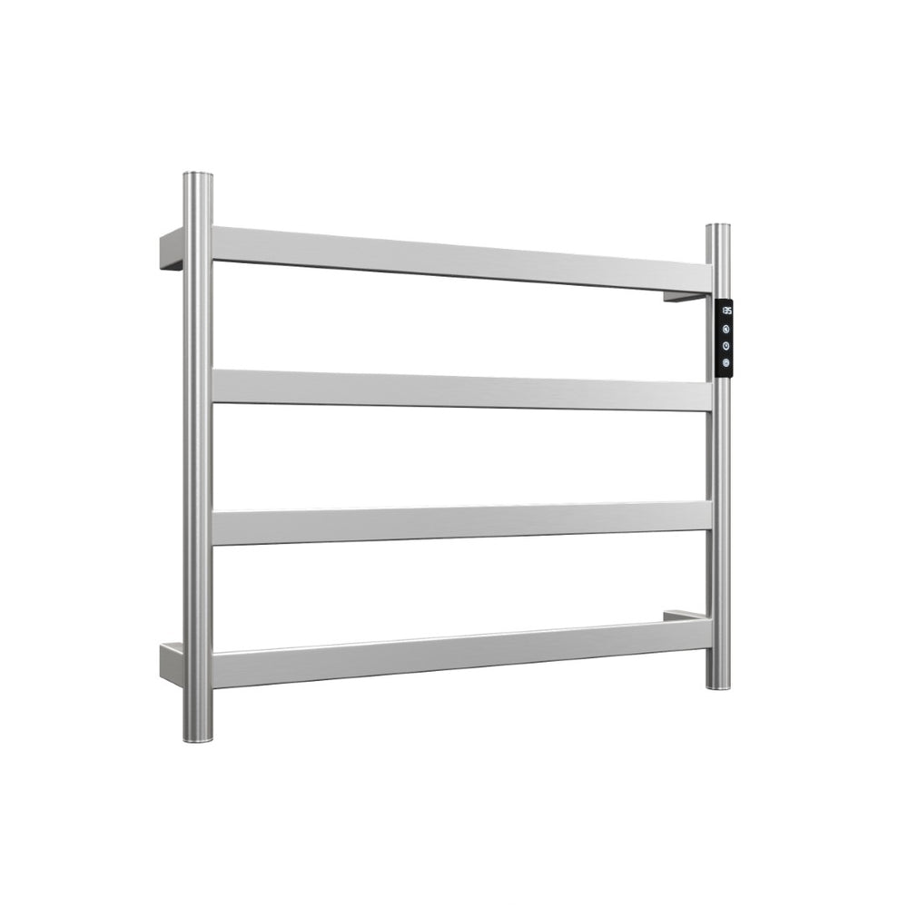 English Elm 22.5 Inch Brushed Nickel 4 Bar Towel Warmer with Touchscreen Timer for Bathrooms T3177P531167