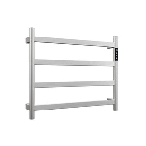English Elm 22.5 Inch Brushed Nickel 4 Bar Towel Warmer with Touchscreen Timer for Bathrooms T3177P531167