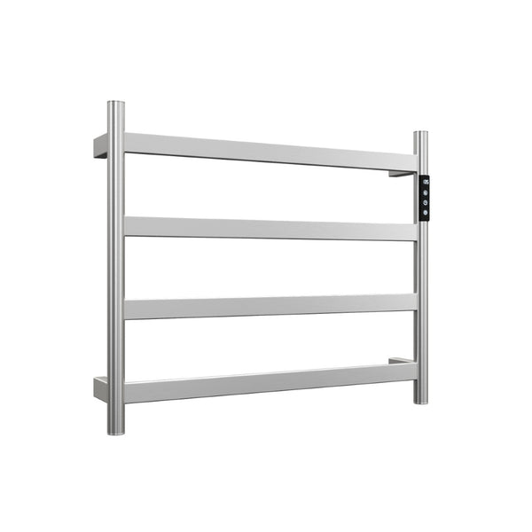 English Elm 22.5 Inch Brushed Nickel 4 Bar Towel Warmer with Touchscreen Timer for Bathrooms T3177P531167