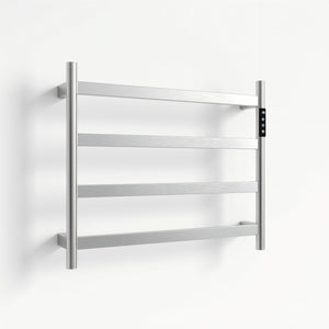 English Elm 22.5 Inch Brushed Nickel 4 Bar Towel Warmer with Touchscreen Timer for Bathrooms T3177P531167