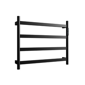 English Elm 22.5 Inch Polished Black Stainless Steel Towel Warmer with Touchscreen Timer for Bathroom T3177P531170