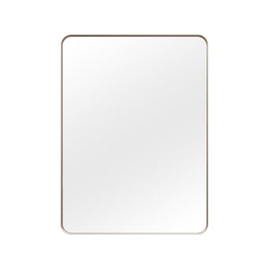 English Elm 22X30 Rounded Rectangle Wall Mirror Slim Aluminum Frame Moisture Resistant Vanity Bath T3177P603734