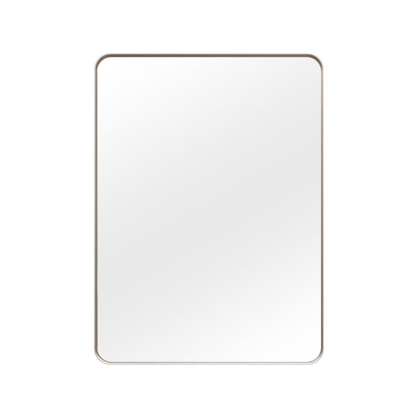 English Elm 22X30 Rounded Rectangle Wall Mirror Slim Aluminum Frame Moisture Resistant Vanity Bath T3177P603734