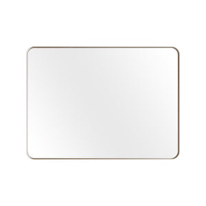 English Elm 22X30 Rounded Rectangle Wall Mirror Slim Aluminum Frame Moisture Resistant Vanity Bath T3177P603734