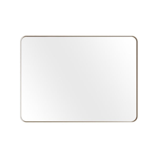 English Elm 22X30 Rounded Rectangle Wall Mirror Slim Aluminum Frame Moisture Resistant Vanity Bath T3177P603734