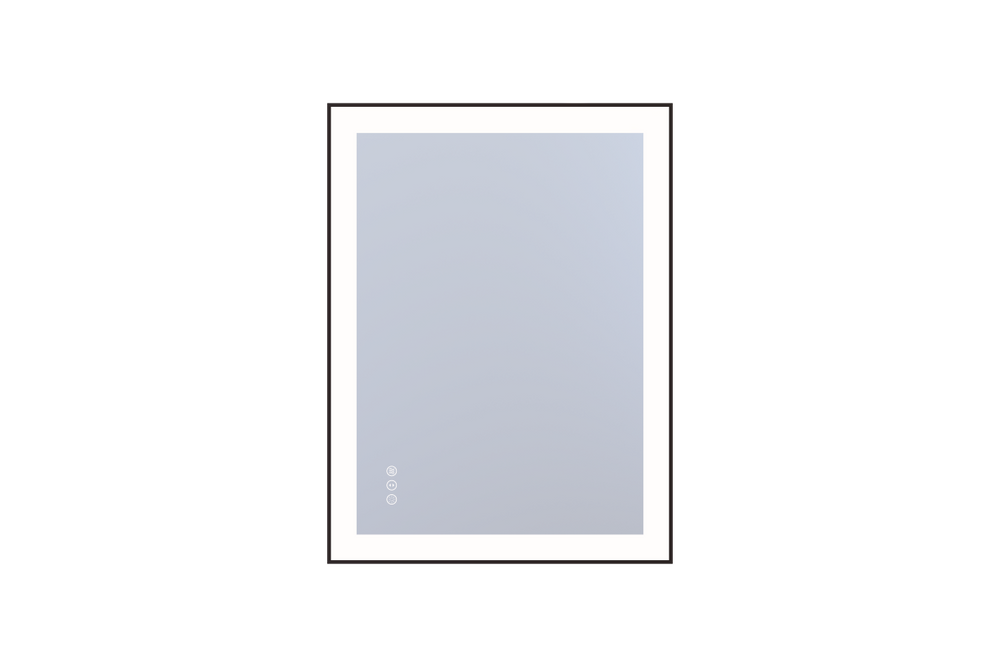English Elm 24X32 Inch LED Vanity Mirror with Anti-Fog Aluminum Frame and Stepless Dimming T3177P603735