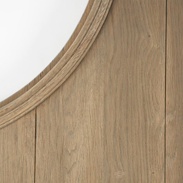 Zentique Alain Oak Headboard — Sleek 70" Tall, 39" Wide Modern Oak Veneer Backdrop for Contemporary Bedrooms T318 E255-3
