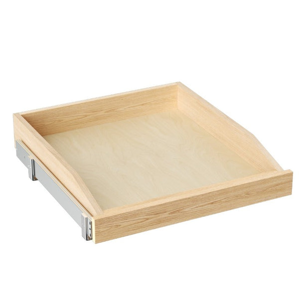 English Elm Single Pull Out Wood Shelf Organizer Birch Oak Base Cabinet Soft Close Kitchen T3210P516294
