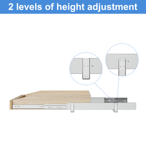 English Elm Single Pull Out Cabinet Shelf Solid Birch Oak Wood Soft Close Kitchen Organizer T3210P516296
