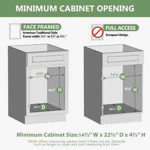 English Elm Pull Out Cabinet Organizer Solid Birch Oak Soft Close Full Extension Kitchen Shelf T3210P516297