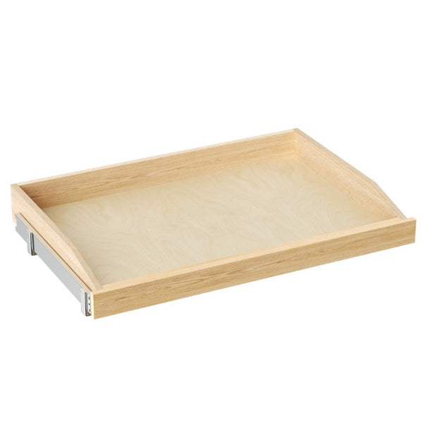 English Elm Single Pull Out Cabinet Shelf Solid Birch Oak Wood Soft Close Kitchen Base Organizer T3210P516299