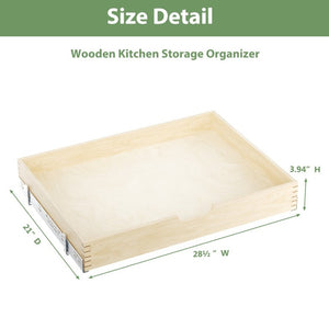 English Elm Pull Out Kitchen Cabinet Organizer Birch Oak Soft Close Slide with 100 Lb Capacity T3210P516307