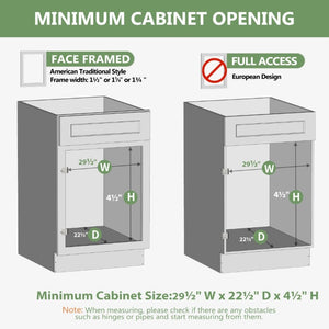 English Elm Pull Out Kitchen Cabinet Organizer Birch Oak Soft Close Slide with 100 Lb Capacity T3210P516307