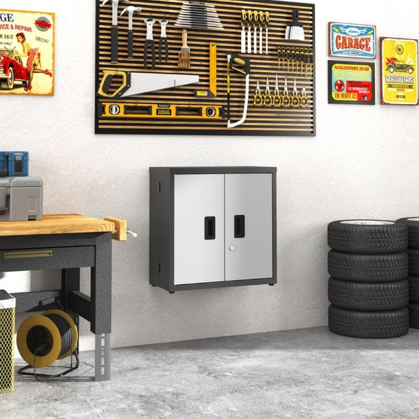English Elm Metal Rolling Tool Cabinet with Ball Bearing Drawers Lockable Storage for Garage T3210P530928