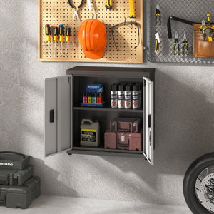 English Elm Metal Rolling Tool Cabinet with Ball Bearing Drawers Lockable Storage for Garage T3210P530928