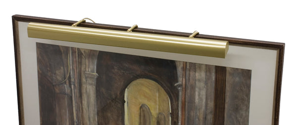 House Of Troy Traditional 8" Gold Plug-in Picture Lights - Elegant Classic Design With Extendable Arm For Art Display Satin Brass Metal T36-51