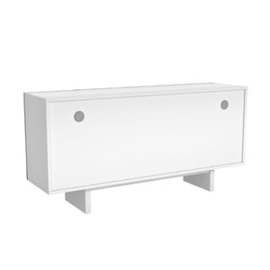 English Elm 4-Door Stainless Steel Sideboard Modern Push Open Storage Cabinet for Living Room T3609P548684