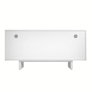 English Elm 4-Door Stainless Steel Sideboard Modern Push Open Storage Cabinet for Living Room T3609P548684