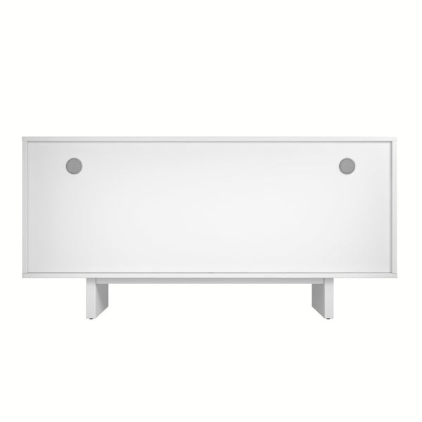 English Elm 4-Door Stainless Steel Sideboard Modern Push Open Storage Cabinet for Living Room T3609P548684