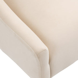 English Elm Tufted Velvet Dining Chairs with Gold Legs Button Back Glam Set of Two T3609P548688
