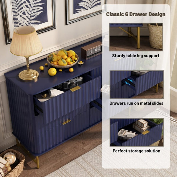 English Elm 3 Drawer Accent Chest with Sculptural Geometric Front and Gold Hardware for Modern Decor T3609P548690