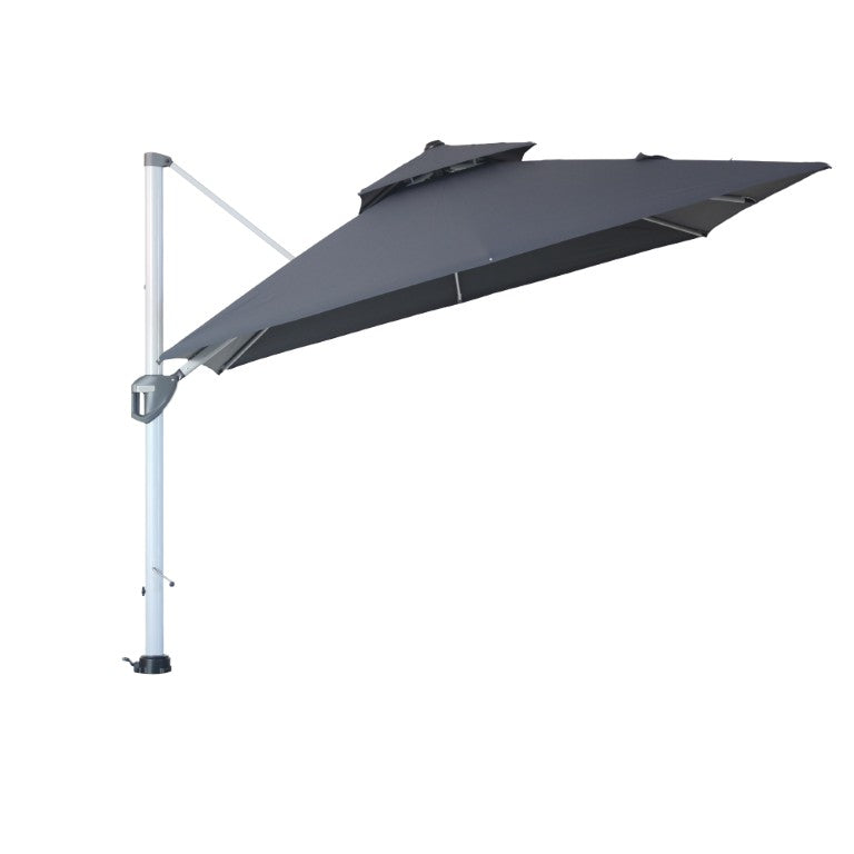 English Elm 10Ft Outdoor Square Cantilever Umbrella Vented Canopy UV Resistant with Crank T3609P551899