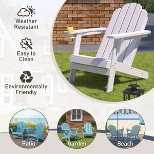 English Elm 5 Piece Interlocking HDPE Outdoor Chair Backboards with Cup Holder and Umbrella Slot T3609P551907