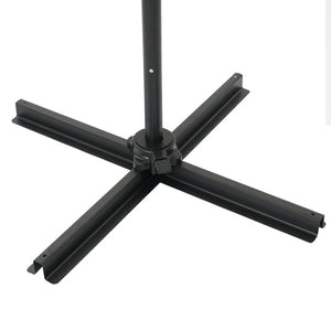 English Elm 10Ft Cantilever Patio Umbrella UV Resistant Polyester Canopy with Steel Frame Stand T3609P575056