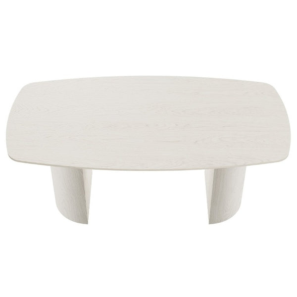 English Elm 70.8 Inch Solid Wood Rectangular Dining Table Seats 6 with Column Leg Base T3609S00005