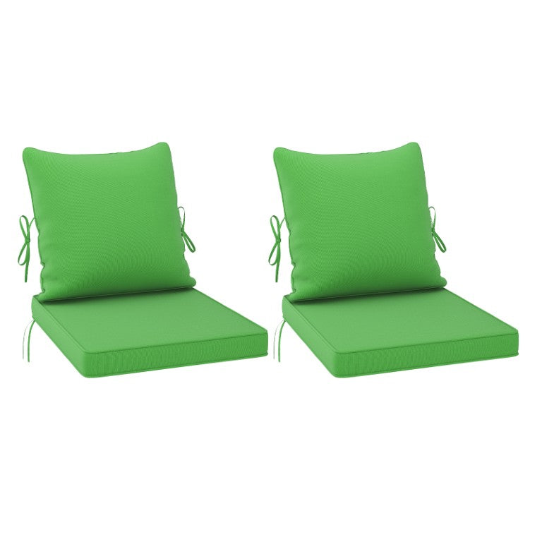 English Elm Outdoor Patio Cushions Sage Green Deep Seat Set with Washable Removable Covers T3623P586245