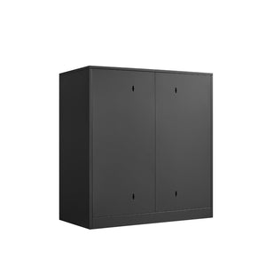 English Elm Metal Wall Mounted Cabinet Locking Steel Garage Storage with Adjustable Shelving T3625P538118