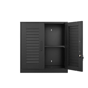 English Elm Metal Wall Mounted Cabinet Locking Steel Garage Storage with Adjustable Shelving T3625P538118