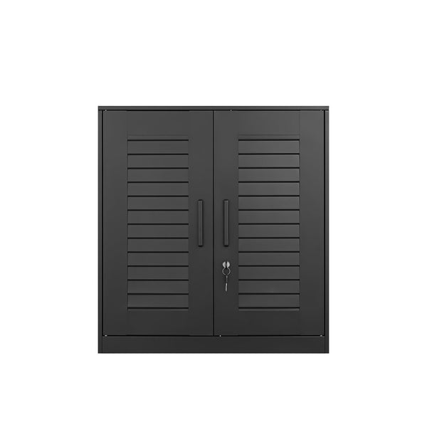 English Elm Metal Wall Mounted Cabinet Locking Steel Garage Storage with Adjustable Shelving T3625P538118