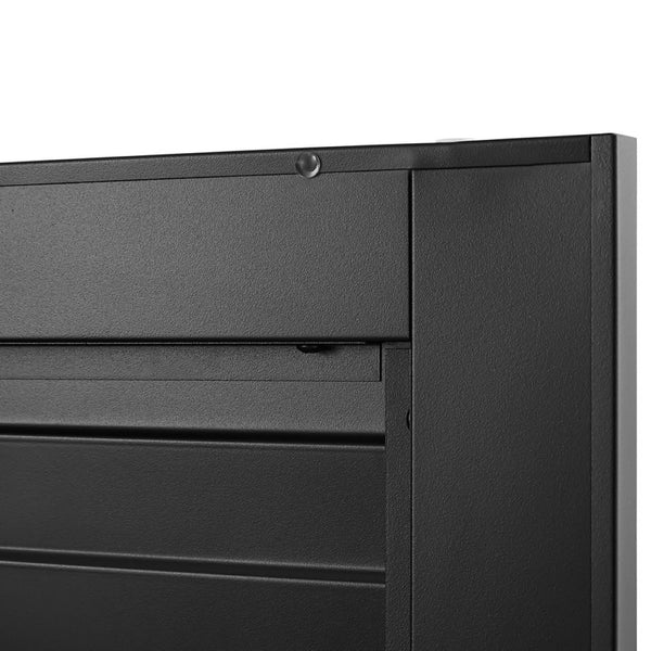 English Elm Metal Wall Mounted Cabinet Locking Steel Garage Storage with Adjustable Shelving T3625P538118
