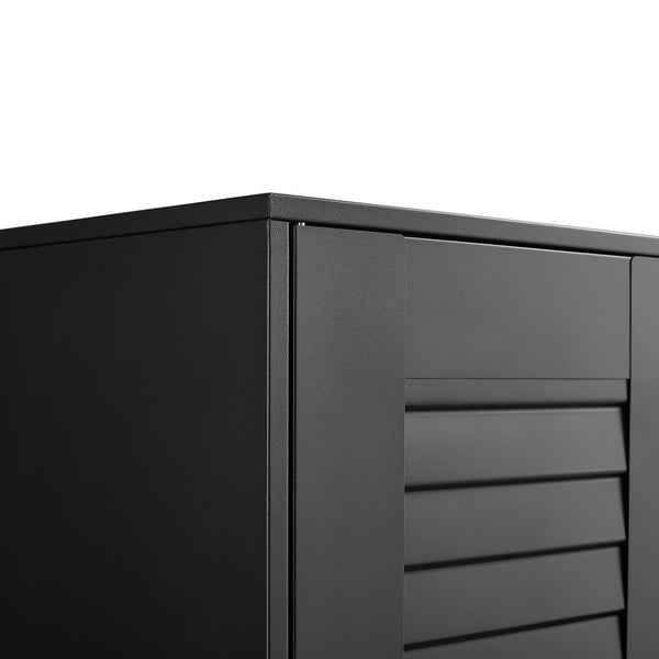 English Elm Metal Wall Mounted Cabinet Locking Steel Garage Storage with Adjustable Shelving T3625P538118