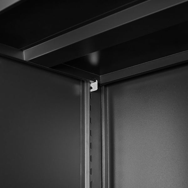 English Elm Metal Wall Mounted Cabinet Locking Steel Garage Storage with Adjustable Shelving T3625P538118