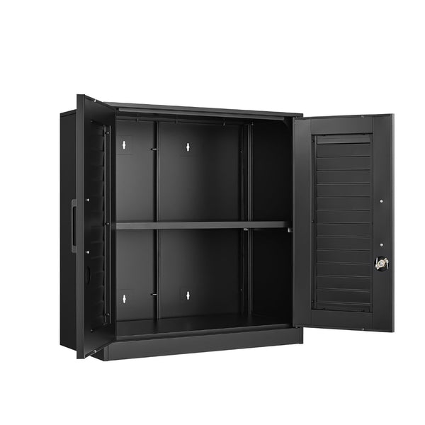 English Elm Metal Wall Mounted Cabinet Locking Steel Garage Storage with Adjustable Shelving T3625P538118