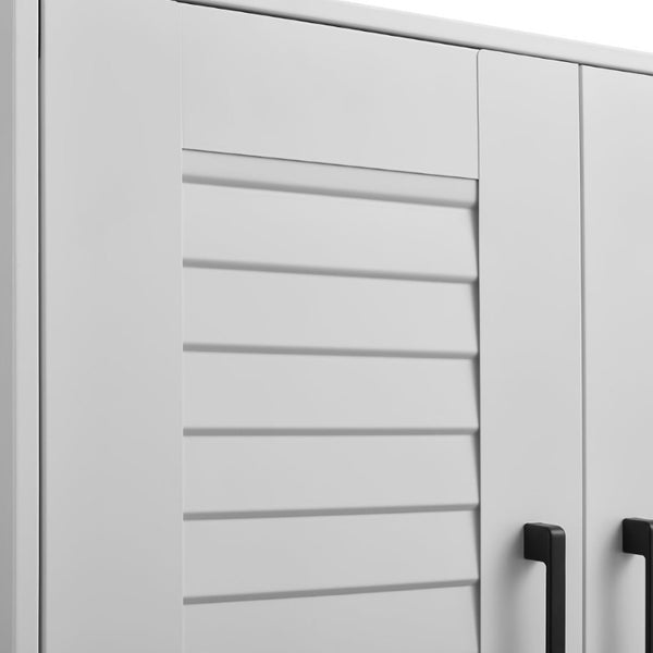 English Elm Metal Wall Mounted Garage Cabinet with Locking Door Adjustable Steel Shelving T3625P538119