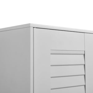 English Elm Metal Wall Mounted Garage Cabinet with Locking Door Adjustable Steel Shelving T3625P538119