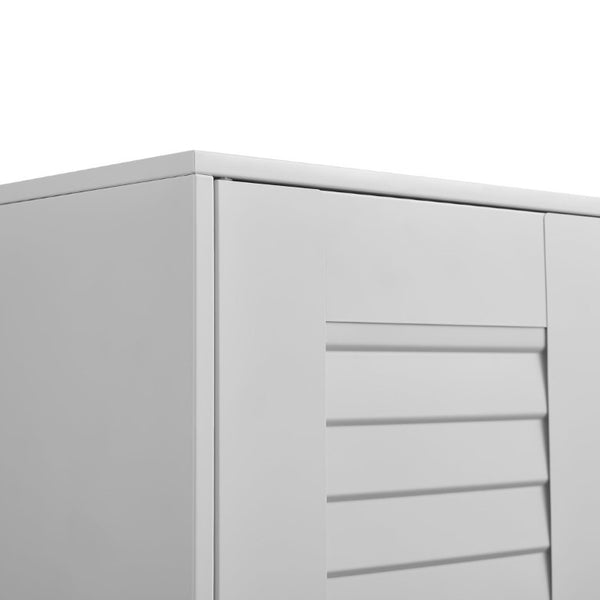English Elm Metal Wall Mounted Garage Cabinet with Locking Door Adjustable Steel Shelving T3625P538119