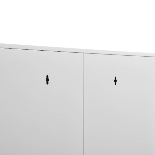 English Elm Metal Wall Mounted Garage Cabinet with Locking Door Adjustable Steel Shelving T3625P538119
