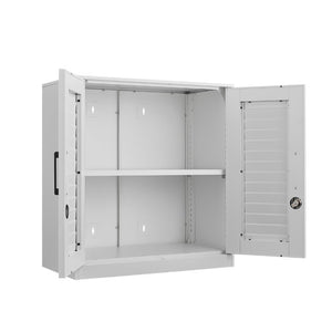 English Elm Metal Wall Mounted Garage Cabinet with Locking Door Adjustable Steel Shelving T3625P538119