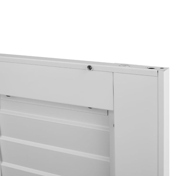 English Elm Metal Wall Mounted Garage Cabinet with Locking Door Adjustable Steel Shelving T3625P538119