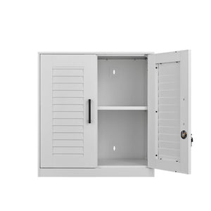 English Elm Metal Wall Mounted Garage Cabinet with Locking Door Adjustable Steel Shelving T3625P538119