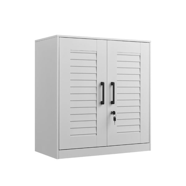 English Elm Metal Wall Mounted Garage Cabinet with Locking Door Adjustable Steel Shelving T3625P538119