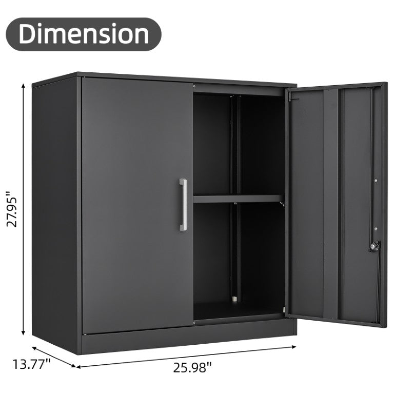 English Elm Locking Steel Wall Cabinet with Adjustable Shelf and Keyed Security for Garage T3625P574603
