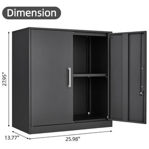 English Elm Locking Steel Wall Cabinet with Adjustable Shelf and Keyed Security for Garage T3625P574603