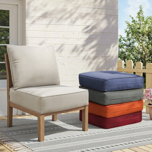 English Elm 6 Inch High Density Foam Outdoor Chair Cushions with Olefin Removable Cover UV Resistant Beige 2 Sets T3773P573180